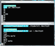 [discuter avec le panneau LCD par la ligne s&eacute;rie]